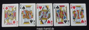Karten Trick -Zauberer Hamid Mostofi
