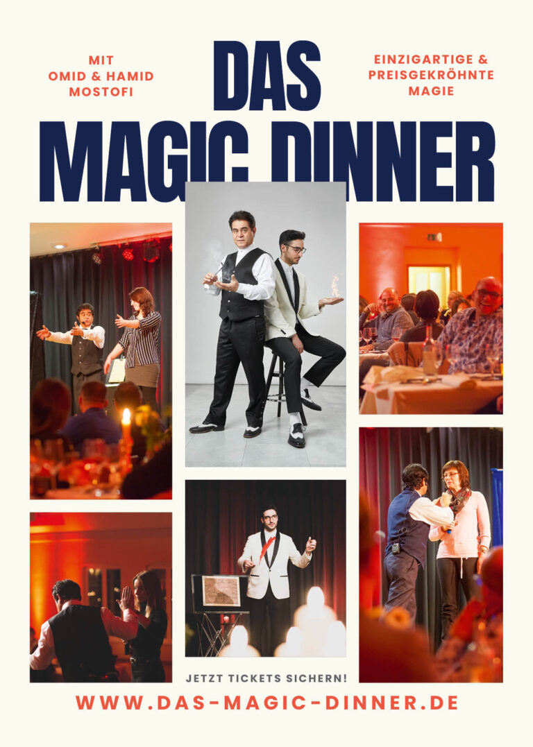 Magic Dinner Mit Magier Hamid und omid
